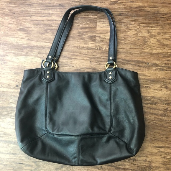 Black Coach Leather Handbag - Picture 2 of 7
